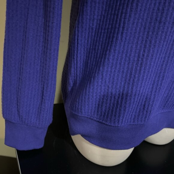 NEW Washington Huskies Colosseum Henley Purple Hoodie Button Sweater Men's L - Picture 5 of 12